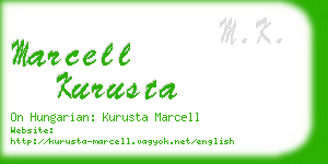 marcell kurusta business card